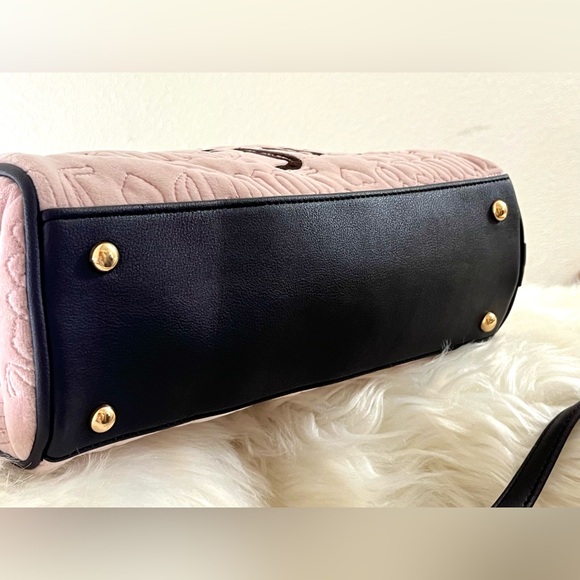 NWT Juicy Couture Vintage Dreams Pink Brown Satchel Bag - Picture 7 of 14